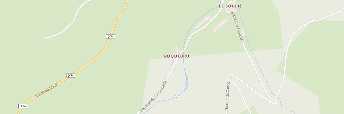 Plan du 5130 Roquebru à Saint-Sever-du-Moustier