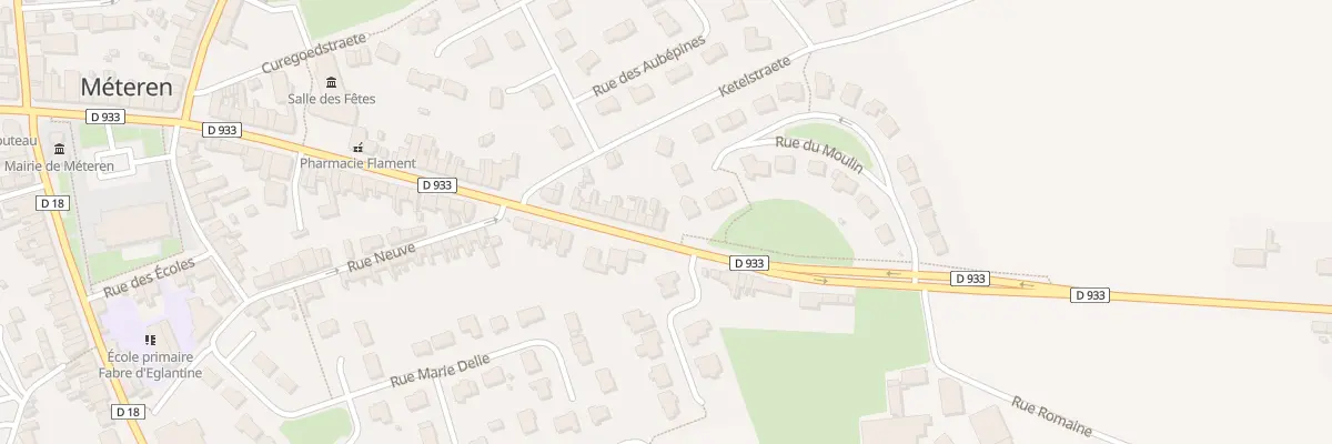 Plan du 1 Rue Nationale à Méteren