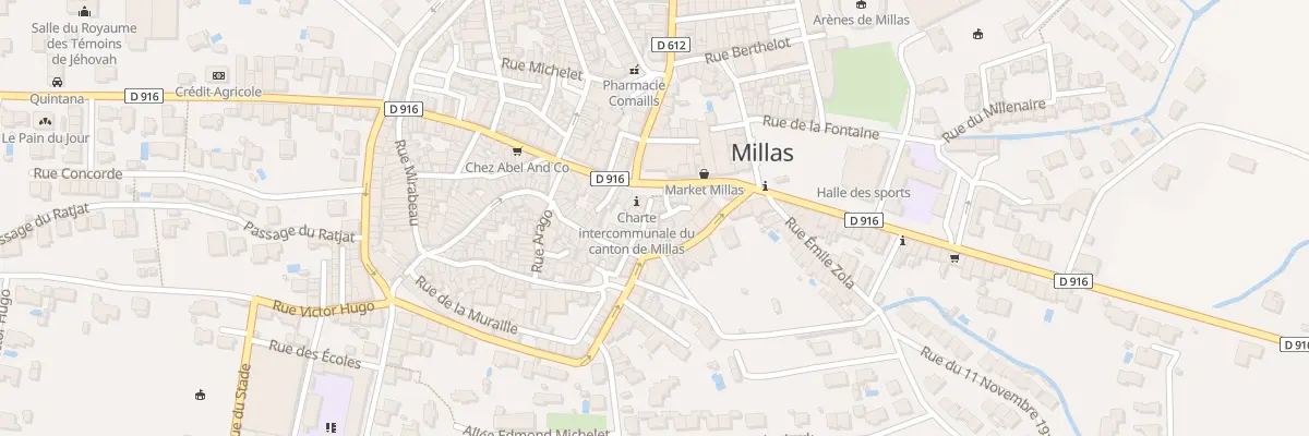 Plan du 3B Rue Jean Jaurès à Millas