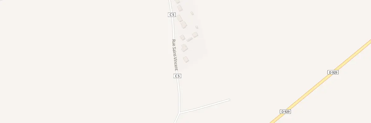 Plan du 25 Rue St Vincent à Ovillers-la-Boisselle