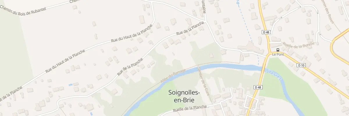 Plan du 13 Rue de la Planche à Soignolles-en-Brie