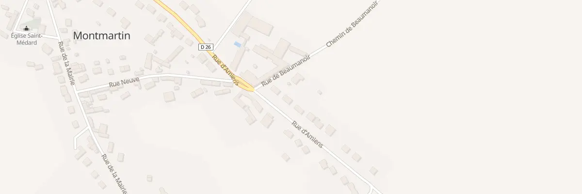 Plan du 31 Rue d’Amiens à Montmartin