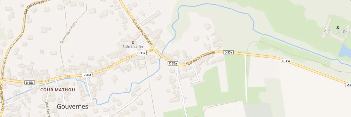 Plan du 3 Rue de la Fontaine à Gouvernes