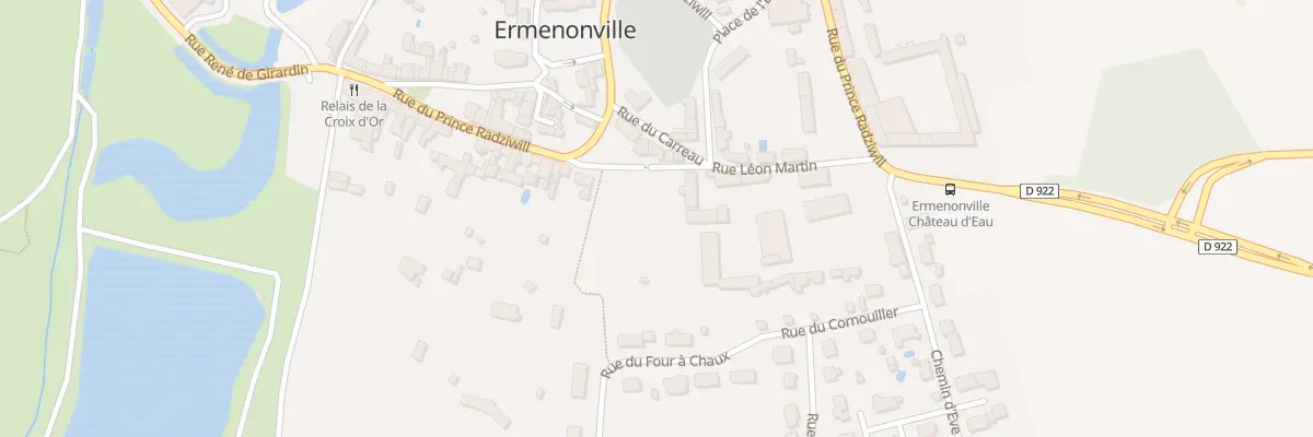 Plan du 4 Rue Léon Martin à Ermenonville