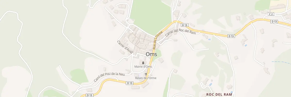 Plan du 2 Pl de L’Eglise à Oms