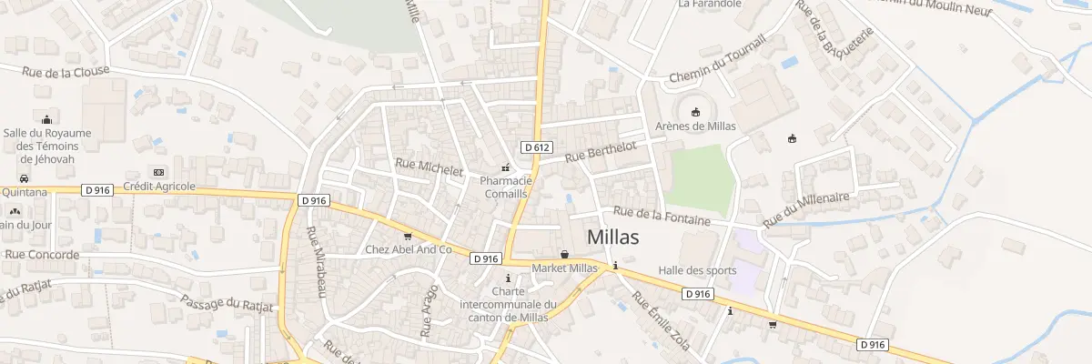 Plan du 12 Av du 8 Mai 1945 à Millas