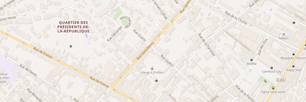 Plan du 23 Rue Guérin à Fontainebleau
