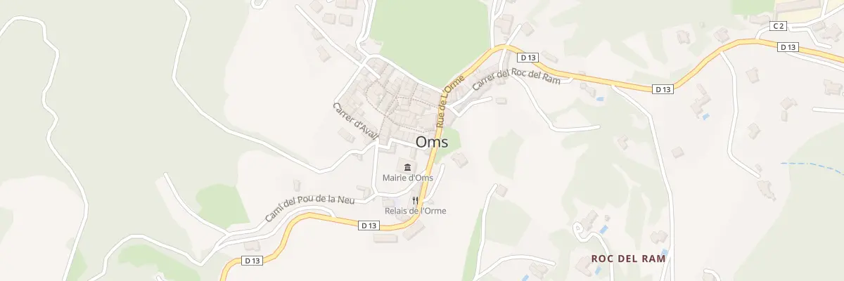 Plan du 5 Pl de L’Eglise à Oms