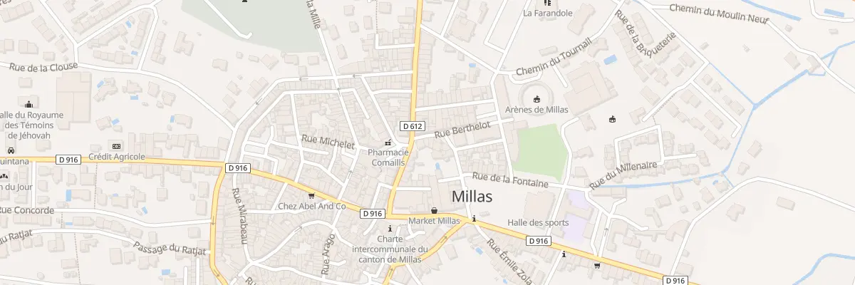 Plan du 4 Rue Berthelot à Millas