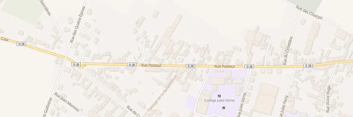 Plan du 110 Rue Pasteur à Rosières-en-Santerre