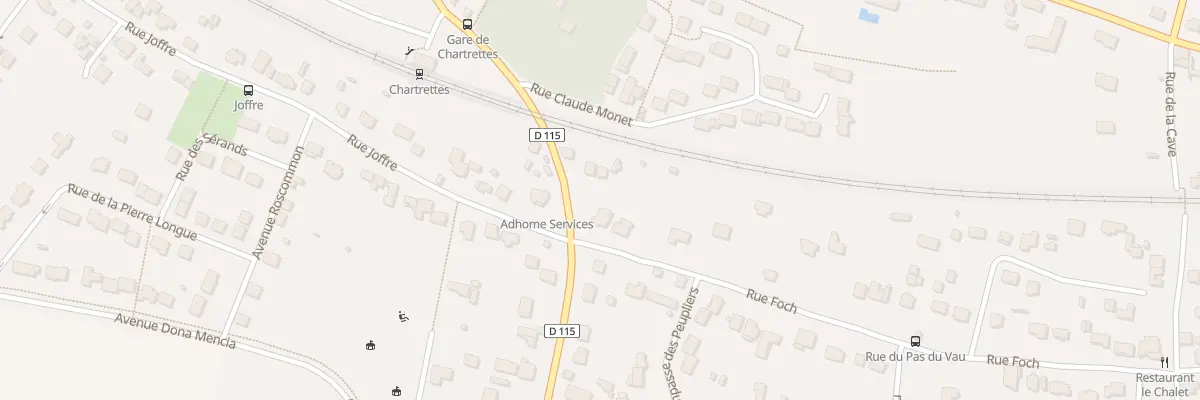 Plan du 1 Rue Foch à Chartrettes