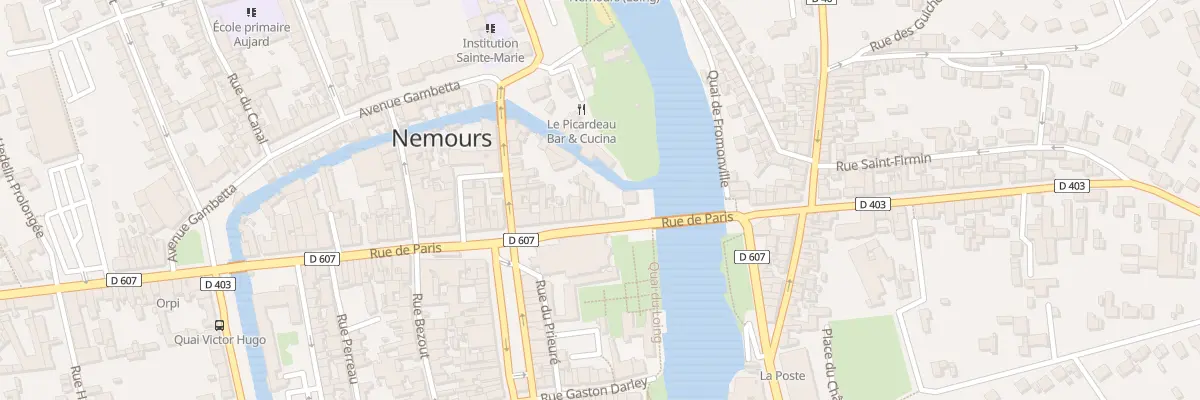 Plan du 4 Rue de Paris à Nemours