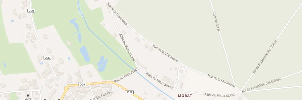 Plan du 11 Rue de la Martiniere à Saint-Bonnet-Tronçais