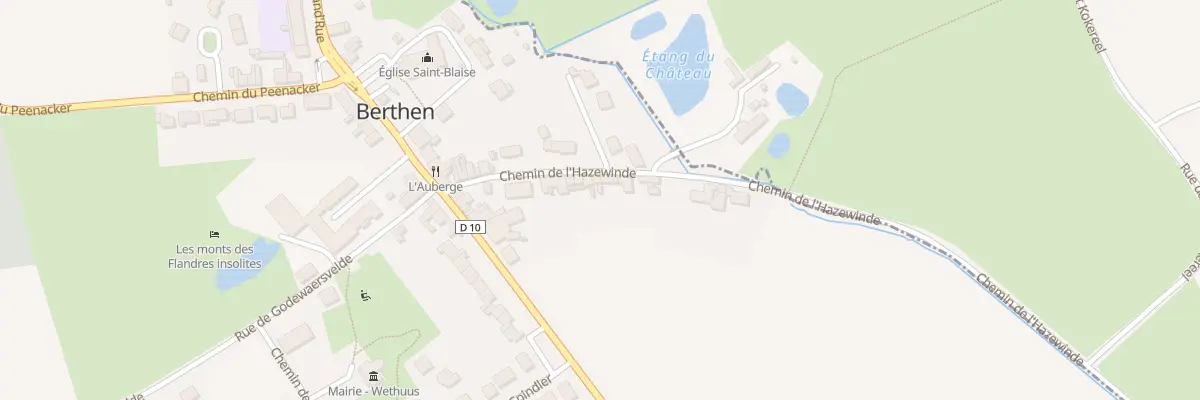Plan du 118 Che de l’Hazewinde à Berthen