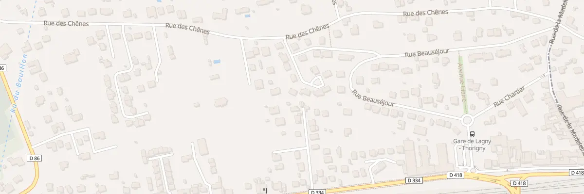 Plan du 10 Rue Res du Clos des Chenes à Pomponne