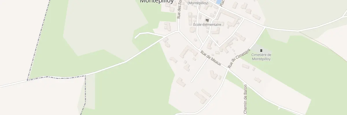 Plan du 1B Rue de Meaux à Montépilloy