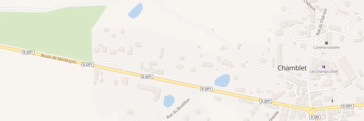 Plan du 26 Rte de Montluçon à Chamblet