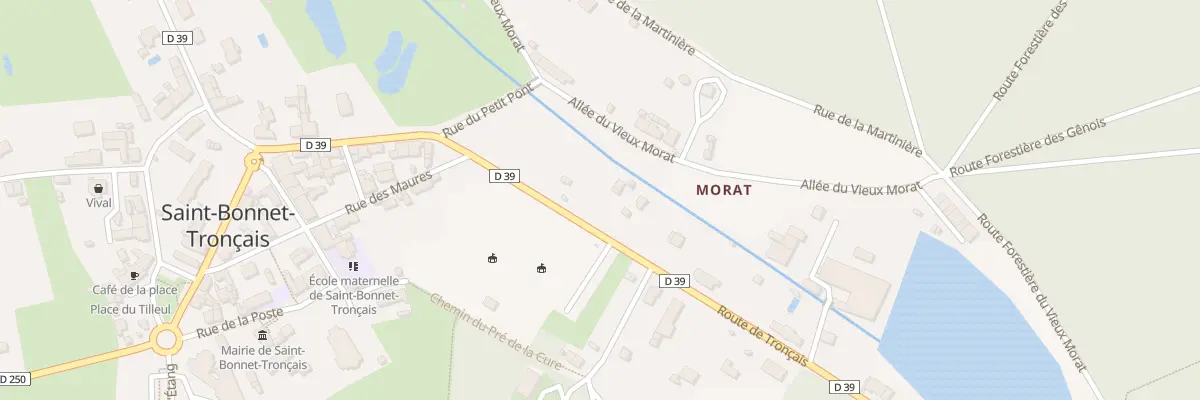 Plan du 21 Rte de Troncais à Saint-Bonnet-Tronçais