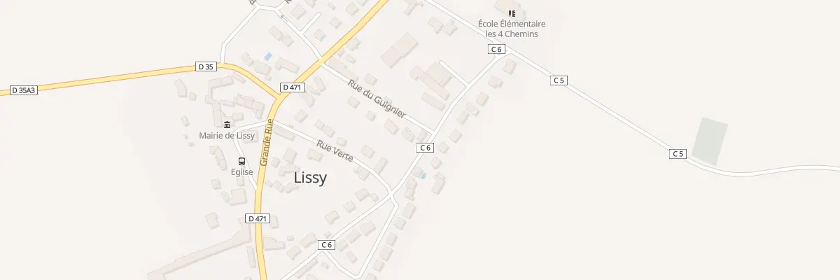 Plan du 19 Rue de Soignolles à Lissy
