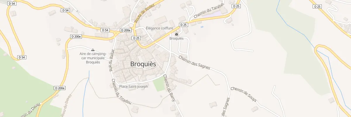 Plan du 14 Pl du Barry à Broquiès
