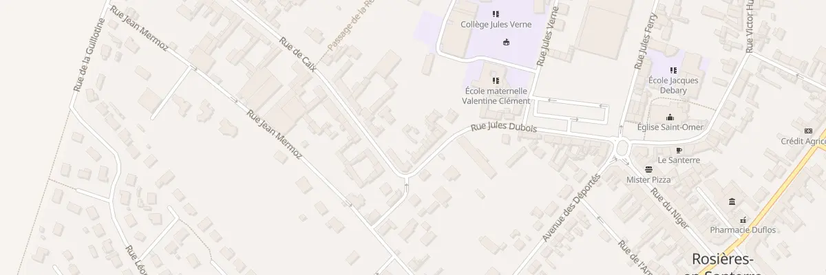 Plan du 16 Rue Jules Dubois à Rosières-en-Santerre