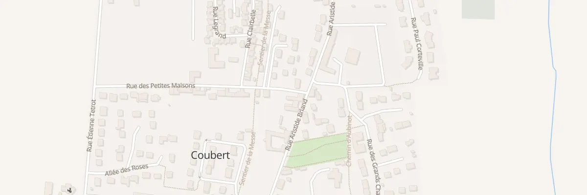 Plan du 1 Rue des Petites Maisons à Coubert