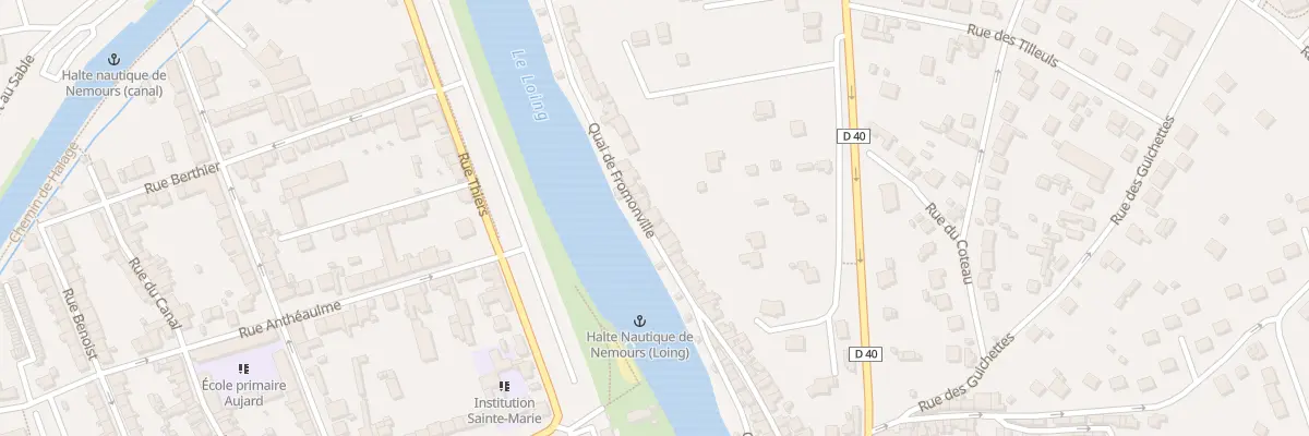 Plan du 54 Quai de Fromonville à Nemours