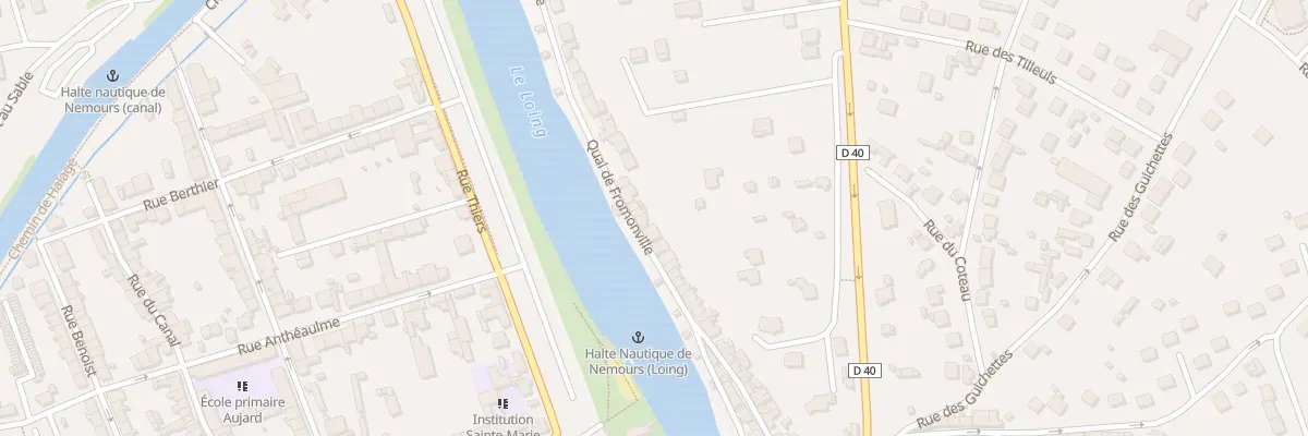 Plan du 58 Quai de Fromonville à Nemours