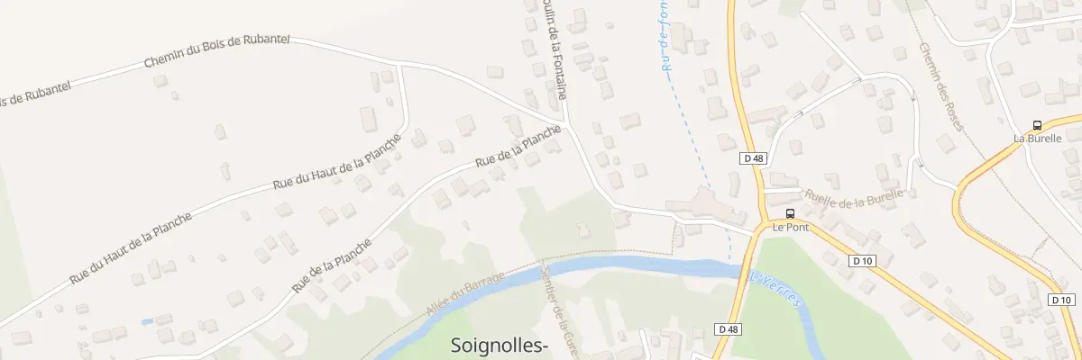 Plan du 1 Rue de la Planche à Soignolles-en-Brie