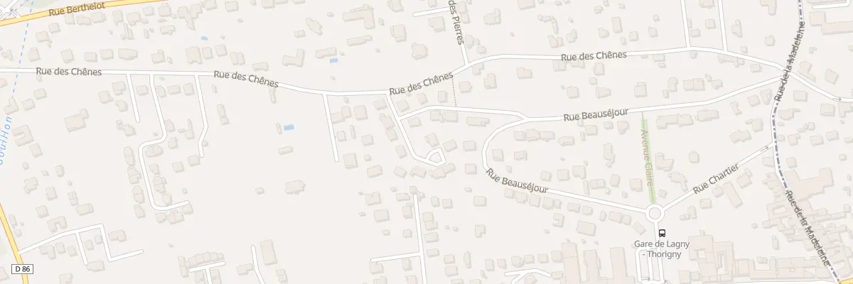 Plan du 13 Rue Res du Clos des Chenes à Pomponne