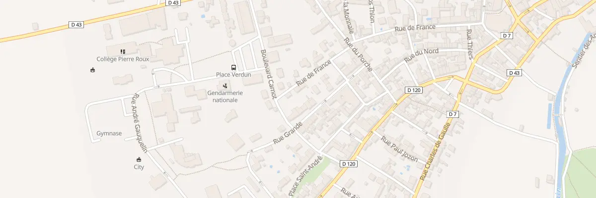 Plan du 20 Rue Grande à Château-Landon