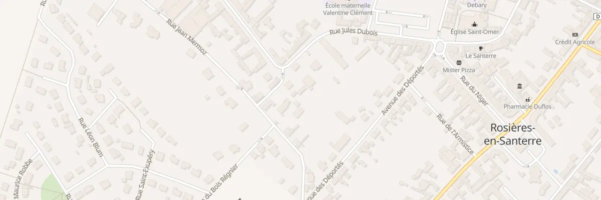 Plan du 1 Rue Jules Digeon à Rosières-en-Santerre