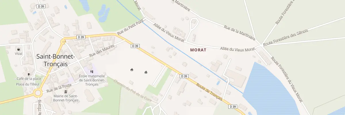 Plan du 23 Rte de Troncais à Saint-Bonnet-Tronçais