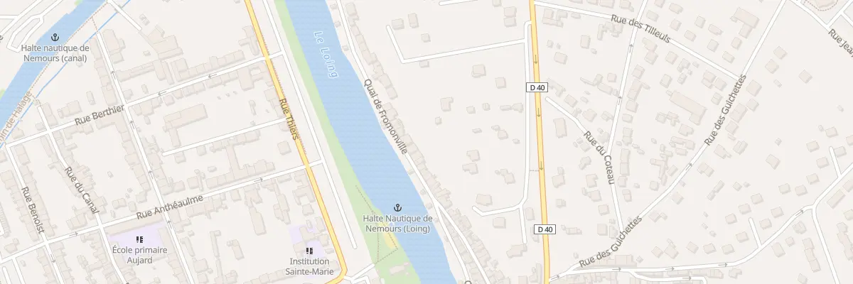 Plan du 52 Quai de Fromonville à Nemours