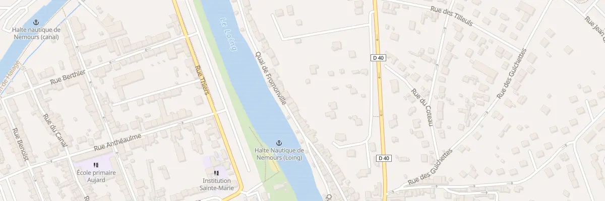 Plan du 50 Quai de Fromonville à Nemours