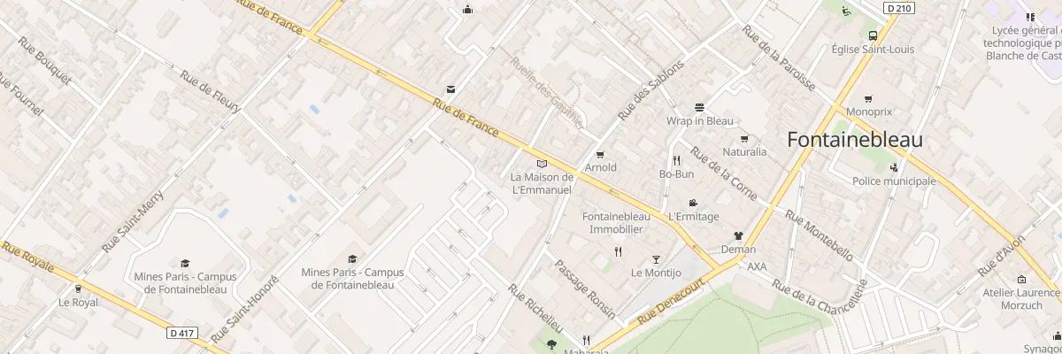Plan du 27 Rue de France à Fontainebleau