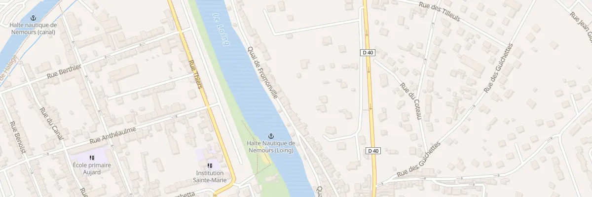 Plan du 48 Quai de Fromonville à Nemours