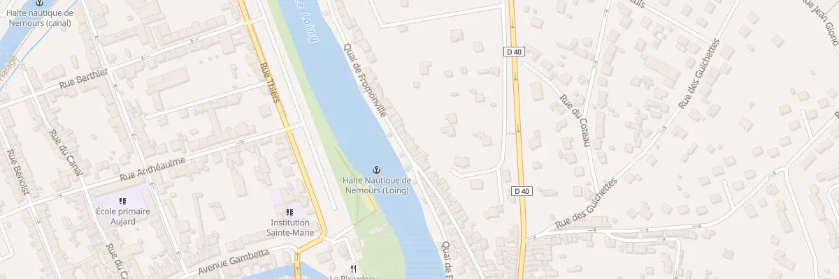 Plan du 44 Quai de Fromonville à Nemours