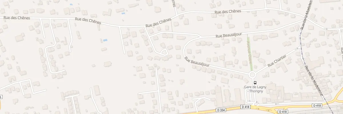 Plan du 16 Rue Res du Clos des Chenes à Pomponne