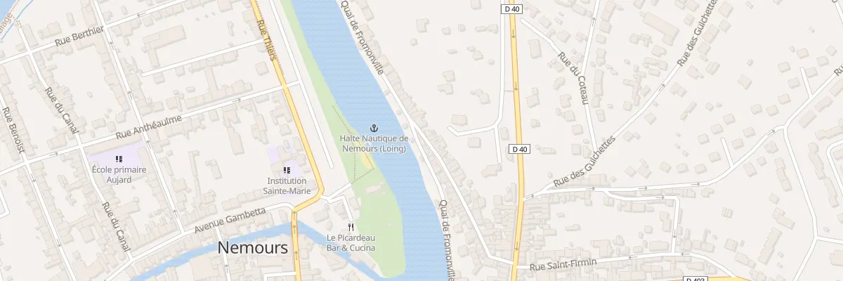 Plan du 36 Quai de Fromonville à Nemours