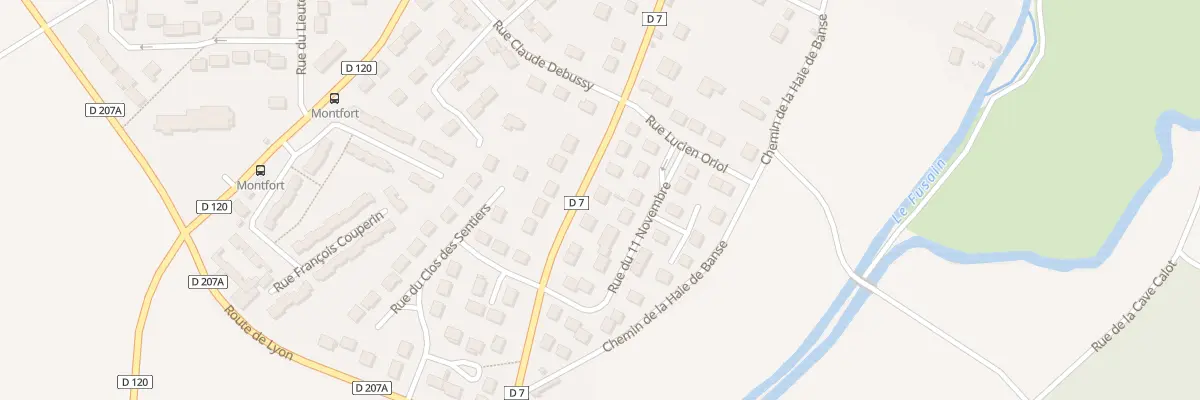 Plan du 55 Rue Charles de Gaulle à Château-Landon