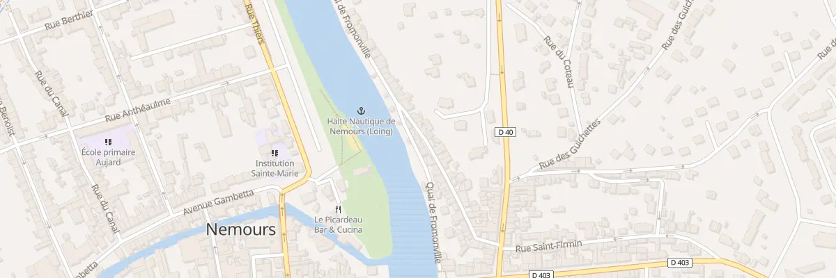Plan du 34 Quai de Fromonville à Nemours