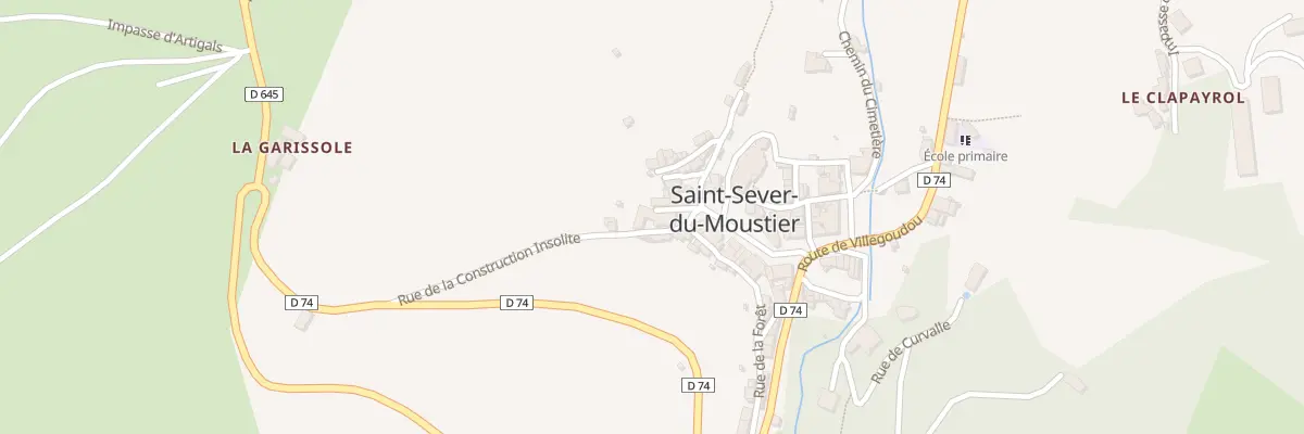 Plan du 5176 Saint Sever à Saint-Sever-du-Moustier