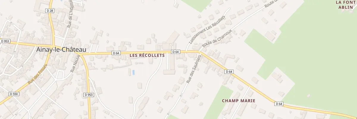 Plan du 24 Rue des Récollets à Ainay-le-Château