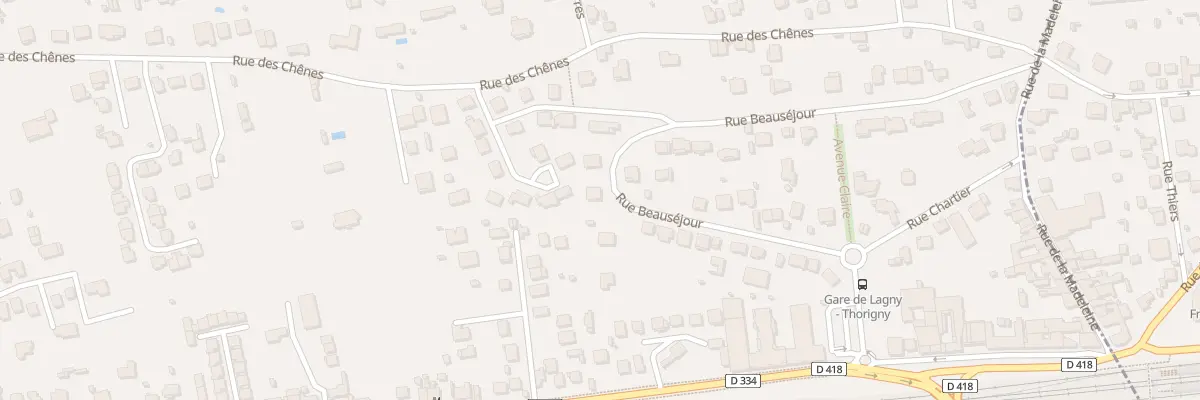 Plan du 23 Rue Beauséjour à Pomponne