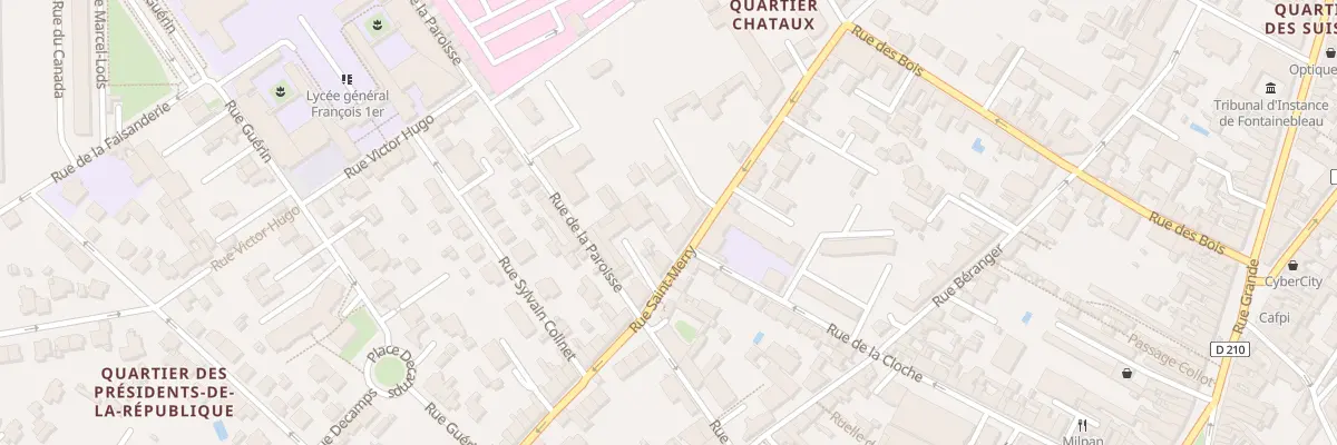Plan du 215 Rue Saint-merry à Fontainebleau