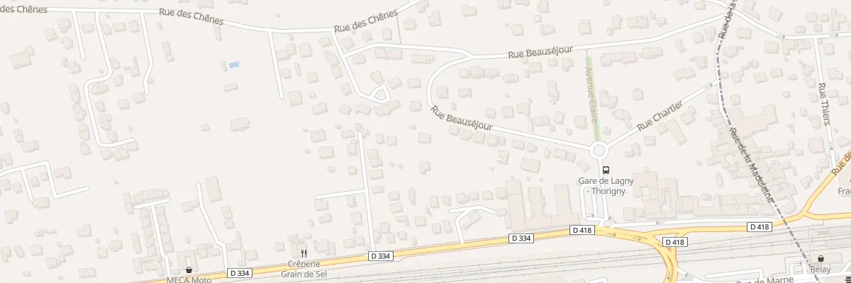 Plan du 21 Rue Beauséjour à Pomponne