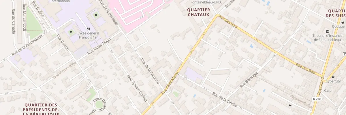 Plan du 217 Rue Saint-merry à Fontainebleau
