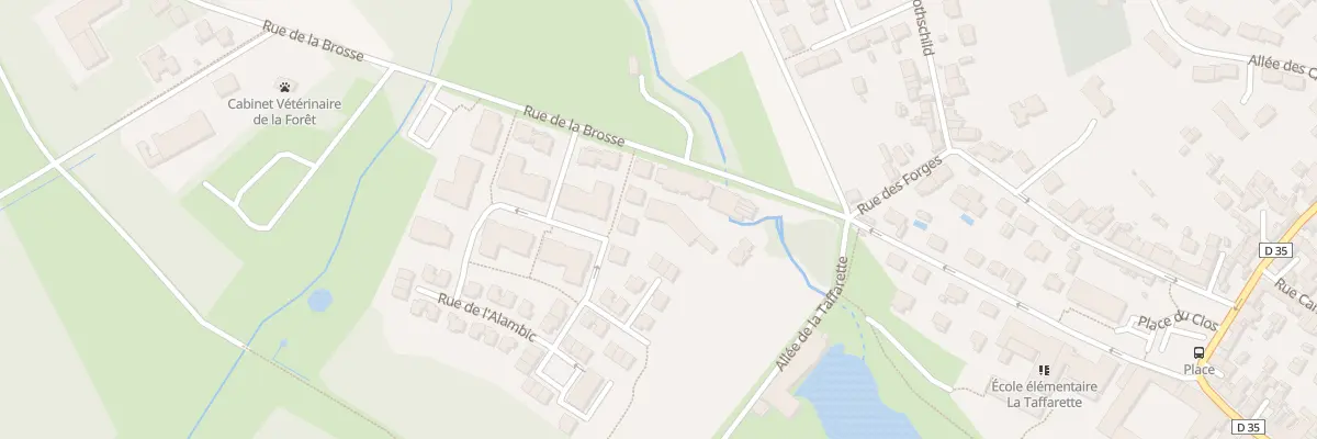 Plan du 398 Rue de la Brosse à Ferrières-en-Brie