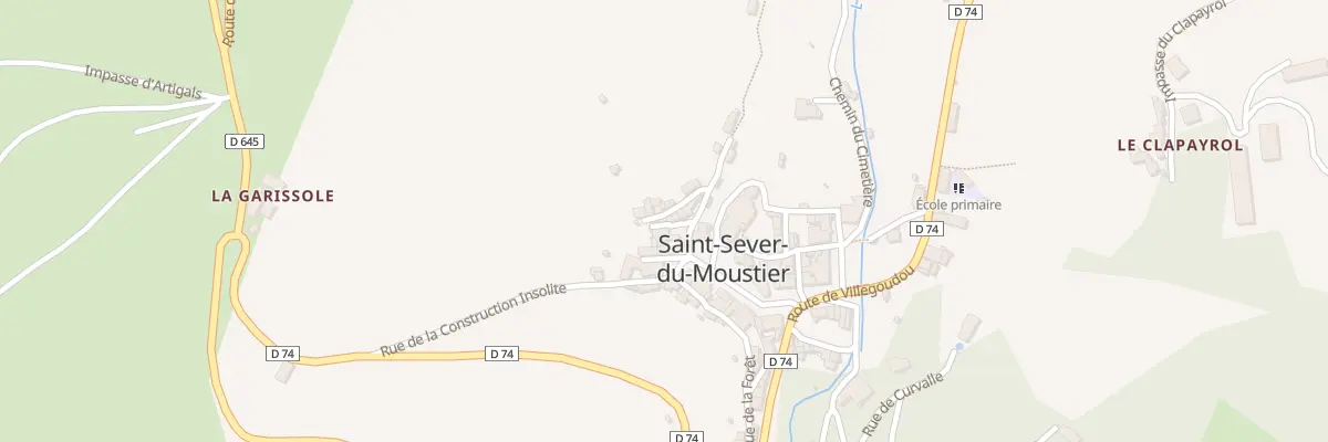 Plan du 5033 Saint Sever à Saint-Sever-du-Moustier